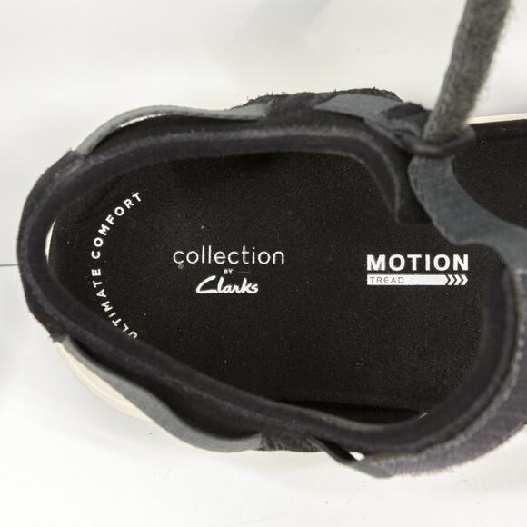 CLARKS Collection Solan Drift Motion Tread Sport Sandals Hook & Loop Black Sz 10 - Picture 6 of 9